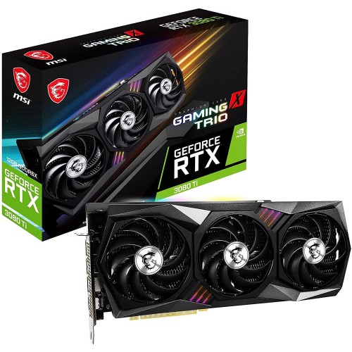 MSI Gaming GeForce RTX 3080 Ti 12GB GDDR6X PCI Express 4.0 Graphic Card - RTX 3080 Ti Gaming X Trio 12G MSI Gaming GeForce RTX 3080 Ti 12GB GDDR6X PCI Express 4.0 Graphic Card - RTX 3080 Ti Gaming X Trio 12G
